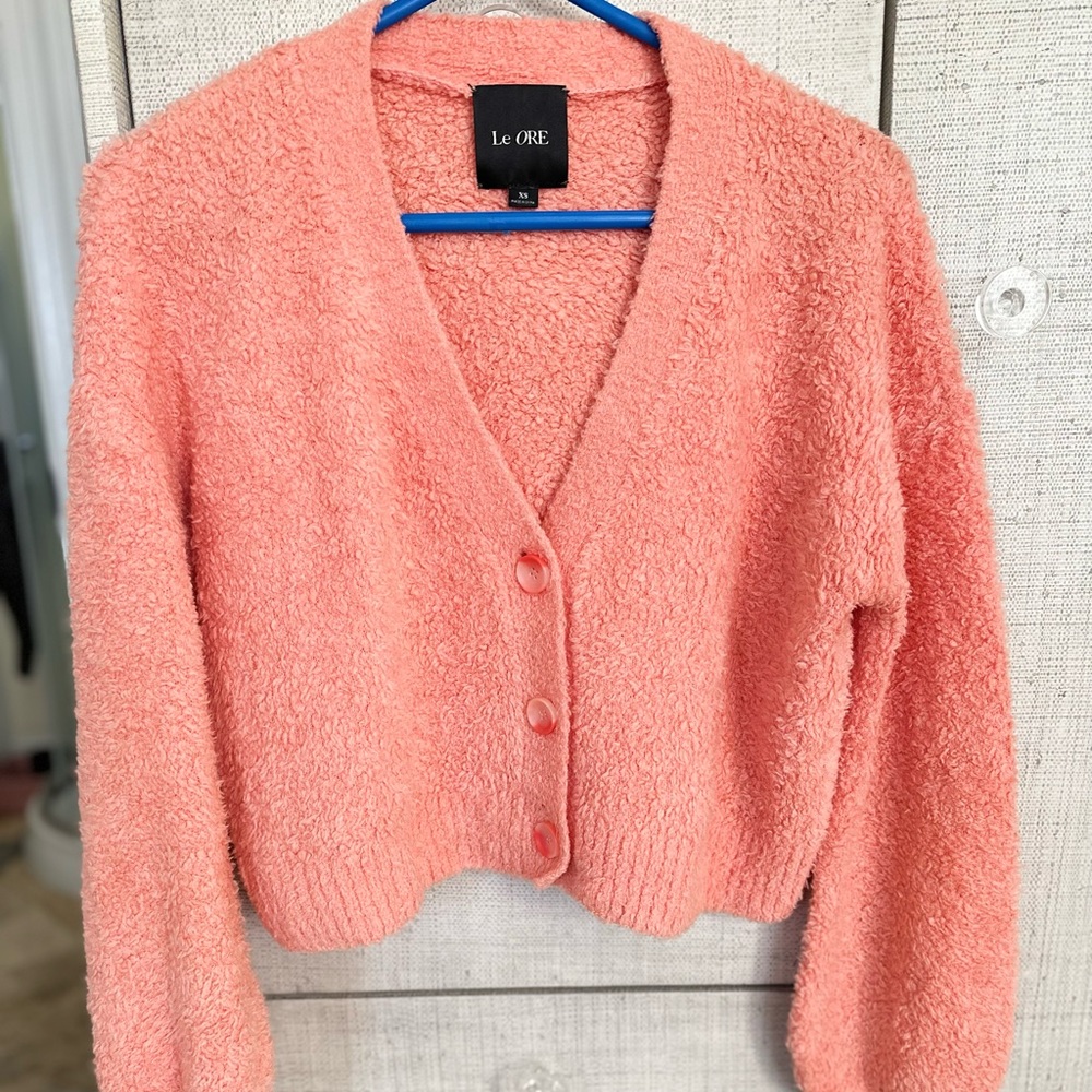 Le Ore Simba Modena Boucle Cardigan Sz XS